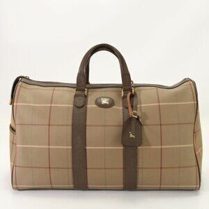 Burberry Mega Check Boston bag business travel